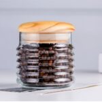 Pasbache Glass Jar with Bamboo Lid (630 ml)