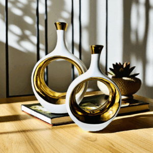 Hollow Elegance Ceramic Vase